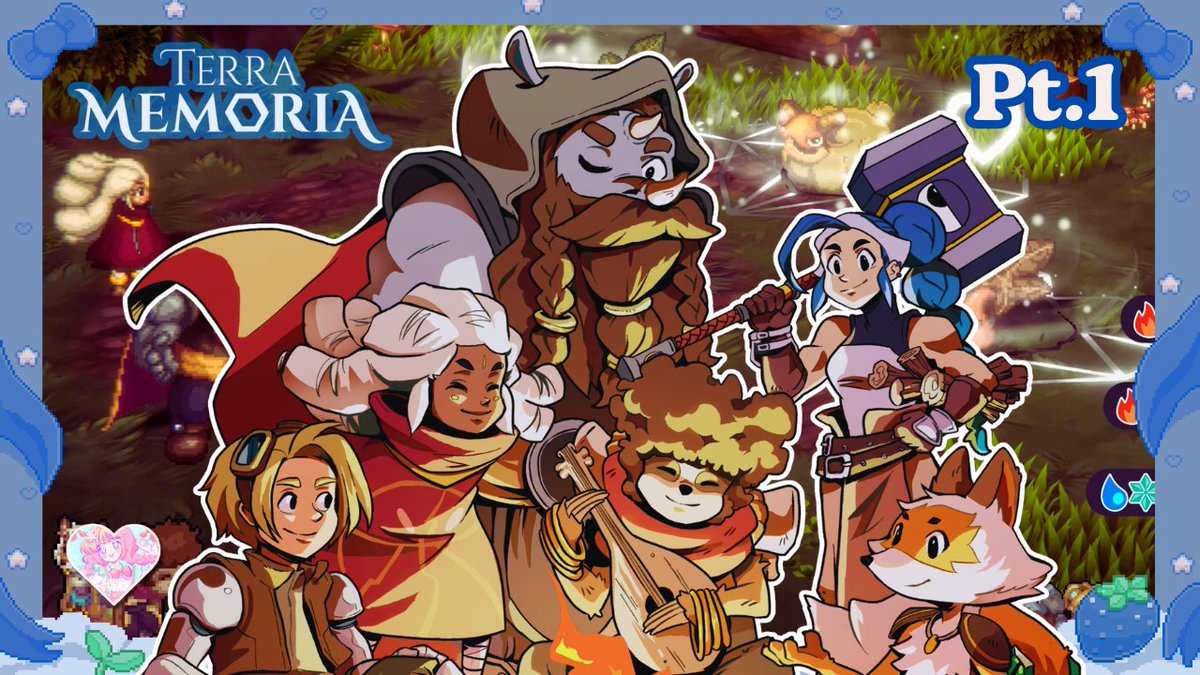 KitamariePlays's tweet photo. Just posted my pt.1 video for a charming RPG called #TerraMemoria! Thanks for any 🩷s &amp; reposts and for watching! 😄✨ Happy #TurnBasedFest @TurnBasedThurs #TurnBasedThursdayFest! This game is on sale at 65% until the 18th.

🍃 https://t.co/Xh7FOFkD6i

🌳 https://t.co/1pbdZlhZWz https://t.co/LyscFMXVG9