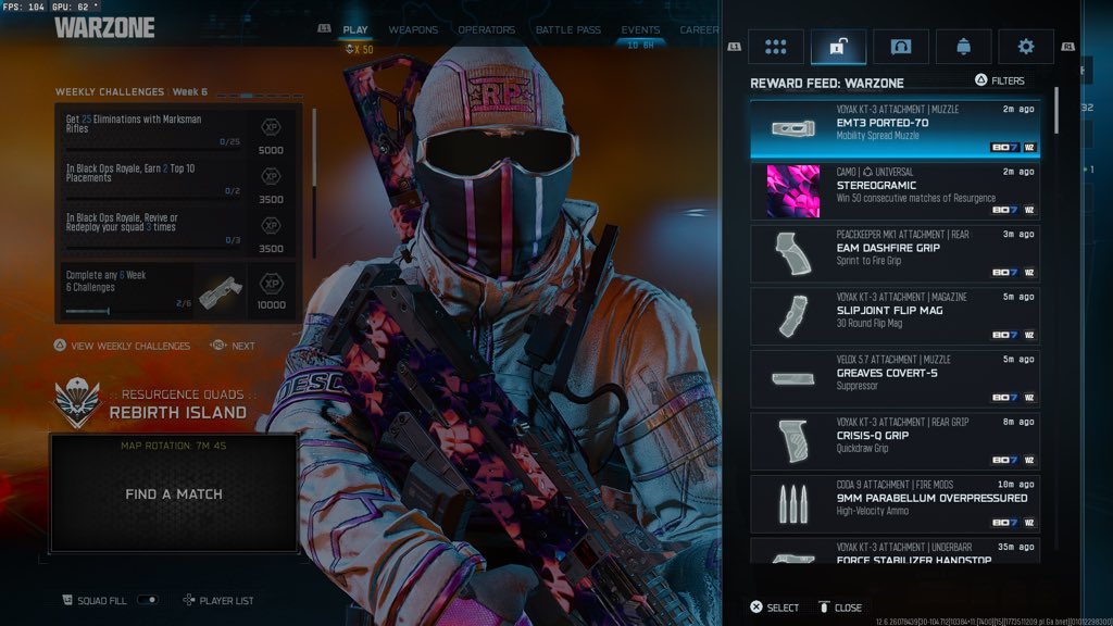 xUhrwerk's tweet image. Again 3 Accounts DONE today (50/50 Resurgence Winstreak)
#Warzone #Winstreak #CallOfDuty

#1 Boosting Service🚀👑
discord.gg/WnaqyW3nCD