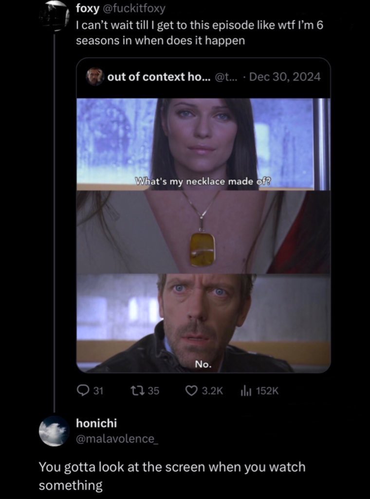 out of context house m.d. tweet media