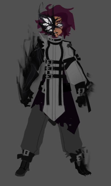 Our semi-oc killer grace is undergoing a redesign, just figured we'd share!

animations and gameplaywork resuming next week!

art by nocturnemoth on dc

#dominoeffectrblx