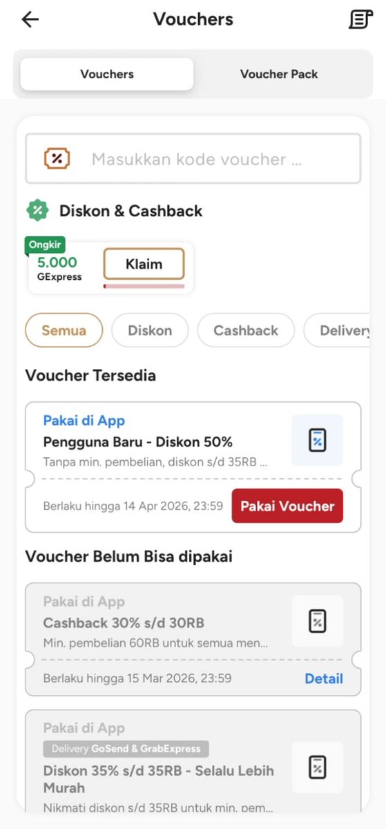 faixanorbill's tweet photo. oke gw bakal spill cara ngopi murahnya gesss, kali aja bisa membantu kalian. ikutin step2nya ol…..

- Pertama download apk kopi kenangan di app store/playstore
- Setelah download daftar akun pake no hp/wa kalian
- Setelah selesai daftar kalian dapet 2voucher 50%, tanpa minbel dan minbel 50rb. vouchernya bisa diliat di menu vip yah
- Terakhir kalian tinggal beli kopi/non kopi/makanan yg tidak flash sale ya biar vouchernya bisa dipake

Oh iya kalo kalian beli lewat apknya bisa ditambah voucher shopee jga loh, asal kalian punya shopeepay, terus vouchernya bisa diklaim di halaman gebyar ramadhan yg flash sale rp 1. Siapin aja saldo 1 perak buat klaim voucher 5k dengan minimal beli 15k.

Oke gess itu caranya yak, sbenernya masih ada beberapa apk lg kaya janji jiwa, fore dll tp nnti gw spill lg, soalnya udh ngantuk bat😁 semoga kalian terbantu ya gess