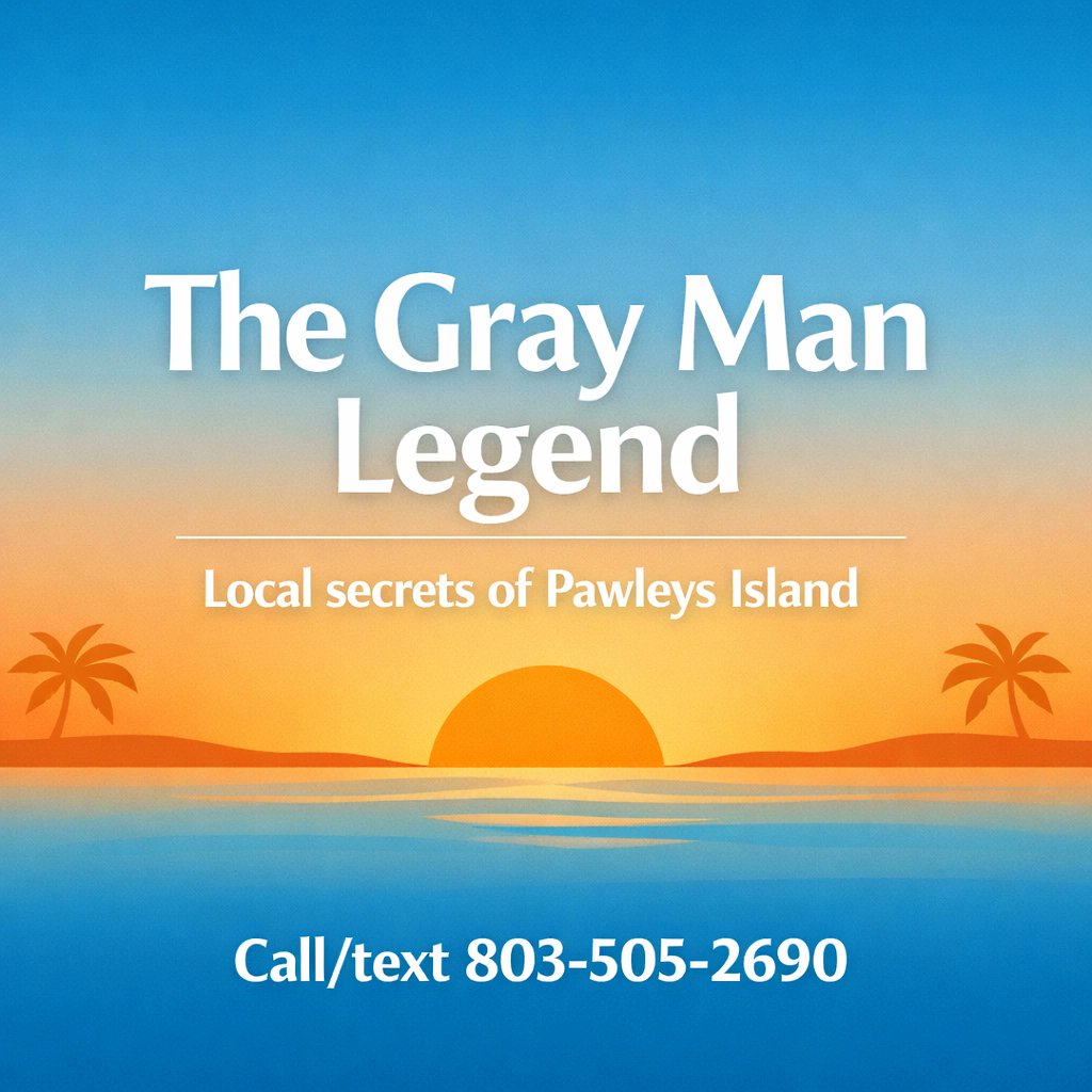Ever heard of the 'Gray Man' legend? 👻 Local secrets make Pawleys Island so unique! 🌊 Whether you’re here for the stories or the lifestyle, I’m here to help you find home. Call/text 803-505-2690 for your coastal spot! 🏖️ #PawleysIsland #CoastalLiving