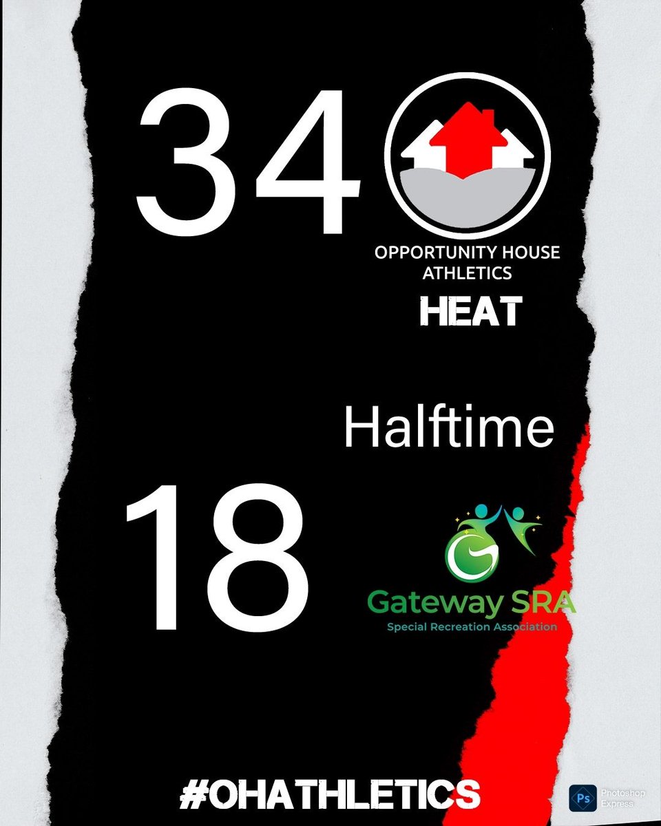 At the half the Heat maintain a double digit lead.  

 #ohathletics #soill #specialolympicsillinois #soillstatechampionships #goingforgold #TheHeatIsOn