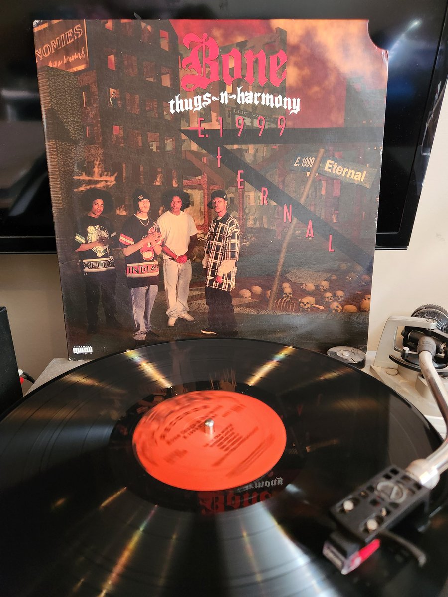 SpinVinyl1's tweet image. I had a friend in the 90's who listened exclusively to rap and he turned me on to a number of albums I still enjoy today. Bone Thugs-N-Harmony's first full length album E.1999 Eternal released in 1995 is one of the best rap albums of the 90's. 
#BoneThugsNHarmony #vinylrecords