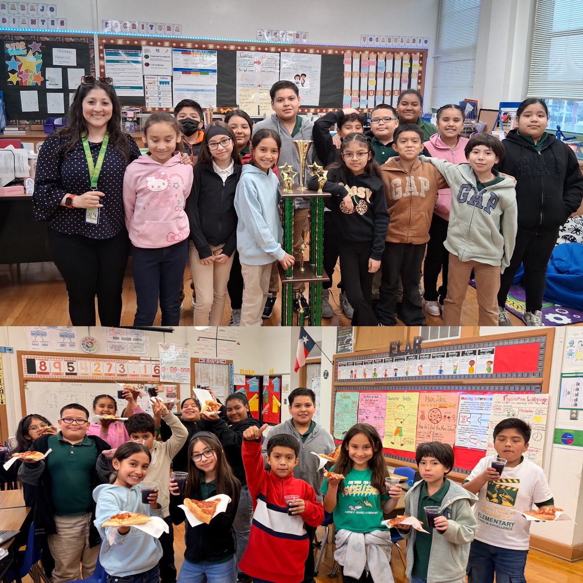 charapace08's tweet photo. We had a 3-way tie for the Attendance Award this week! Shout out to our 2nd, 4th, and 5th grade classes for perfect attendance! #PoweredIIPerform #SOCvt @UmojaTurner @ClintonPRussell https://t.co/ZlNSu96zCs