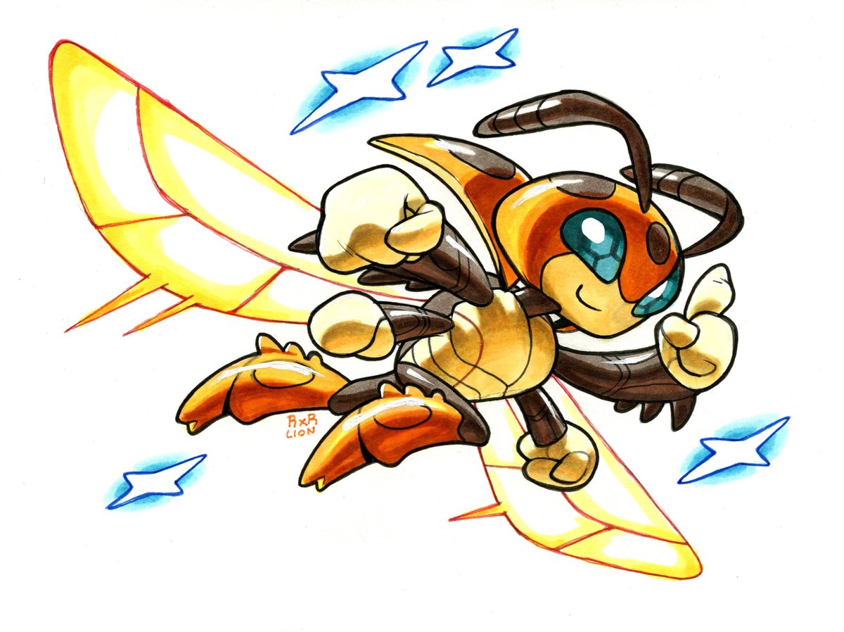 「Shiny Ledian」|Leo 🦁 looking 4 workのイラスト