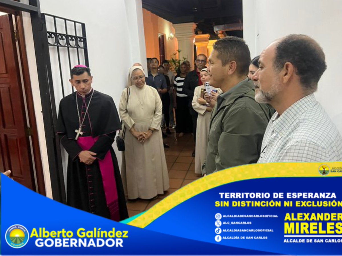 El Alcalde Alexander Mireles junto a las autoridades de la Diócesis de San Carlos encabezado por el Obispo, Monseñor Alexander Rivera participó en la exposición “Presencia Franciscana, una fe transmitida” en el marco de la II Jornada de Historia Eclesiástica del estado Cojedes.