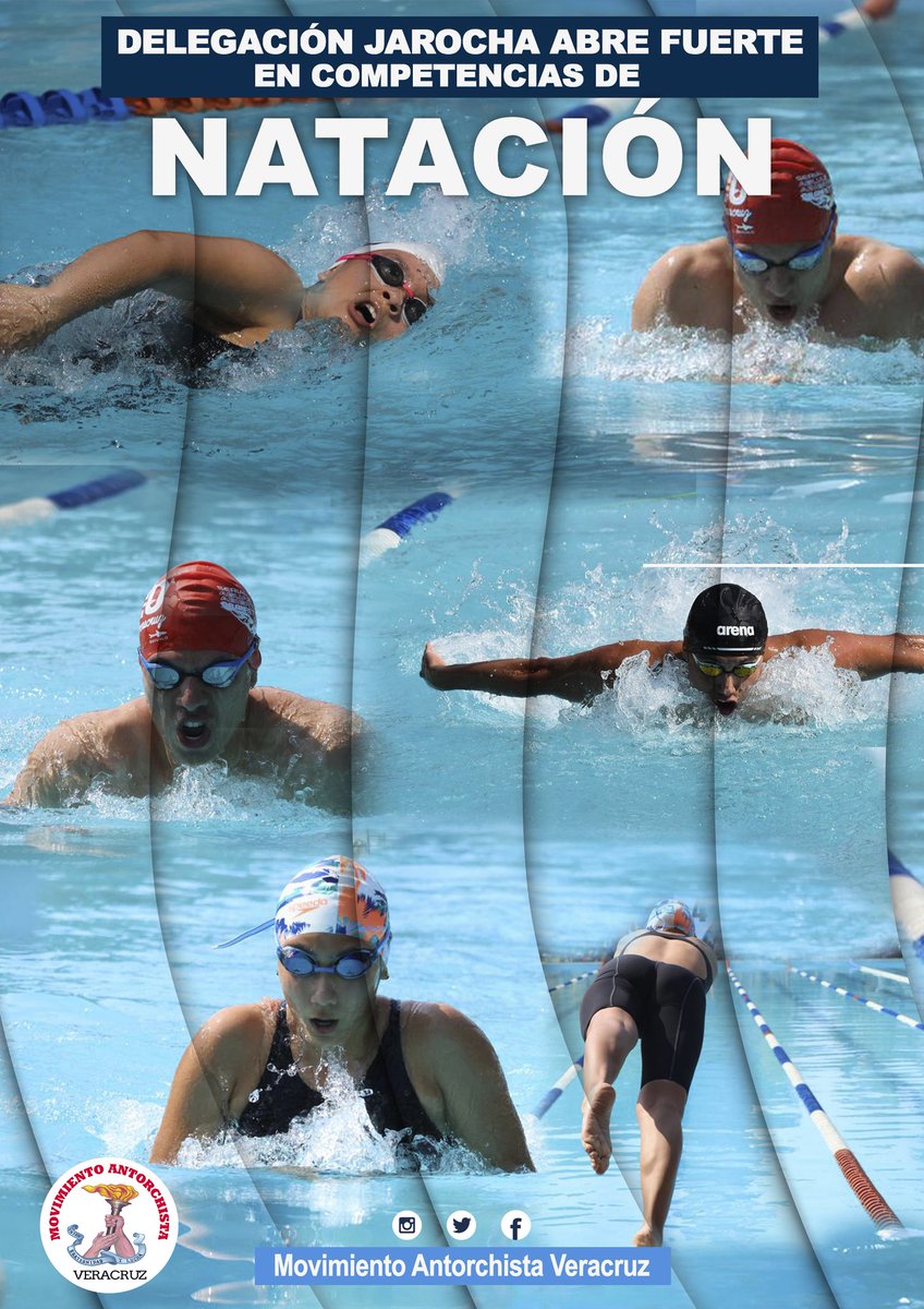 Delegación jarocha abre fuerte en competencias de natación🏊🏼‍♂️