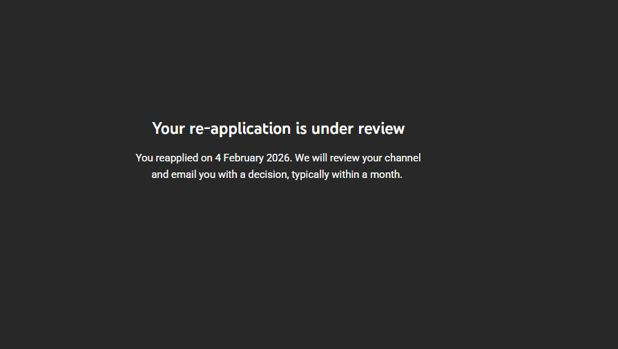gtagaming001's tweet photo. Hi @TeamYouTube,

It has been 43 days since I've reapplied for YPP on 4th Feb, 2026. Your Team has working hard in solving these issues and reinstating monetization to creators.

My channel GTA Gaming was previously demonetized in Aug 2025 for “harmful content involving minors / misleading family content.” Before reapplying, I carefully reviewed YouTube’s policies and ensured my content fully complies.

I would sincerely appreciate it if my case could be checked or escalated for a manual human review, as the extended delay is concerning.

Channel: GTA Gaming
https://t.co/wOU9dVlFO5
Thank you for your time and support.