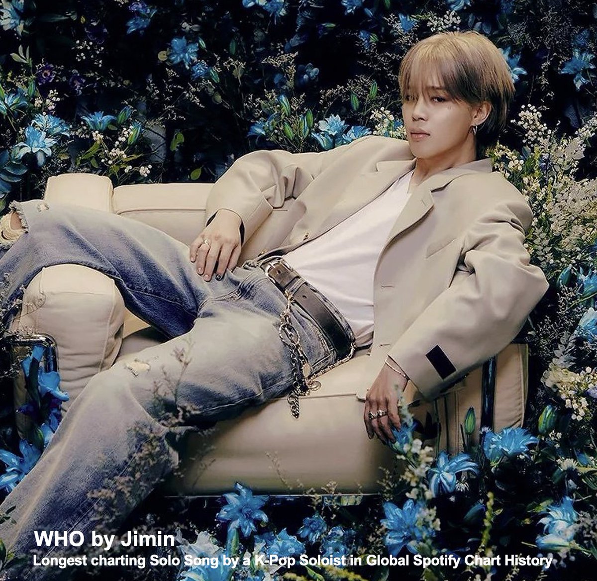 WORLDMUSICAWARD's tweet photo. #JIMIN's “Who” has spent a 600th day on Global Spotify and is now the longest charting Solo Song by a K-pop Solo Artist in Global Spotify chart history! 💪🏆🥇🧑‍🎤🎶✖️🇰🇷🕺📈🌎ᯤ✖️6⃣0⃣0⃣🕛🔥🐐👑💙💜 https://t.co/6NsbLUvi7G