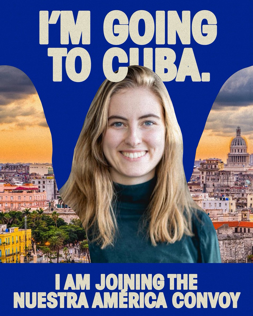 🇨🇺 Dans quelques jours, je pars pour Cuba. 

En soutien à la flottille Nuestra América, pour briser le blocus étasunien et marcher aux côtés du peuple cubain. 

Pour dire non à l’impérialisme et à l’agression criminelle de Donald Trump.