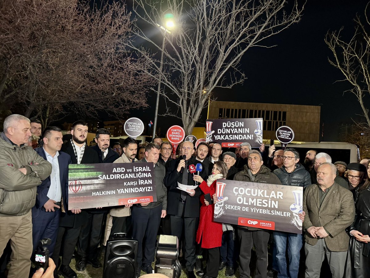 Emperyalist müdahalelere, sivilleri hedef alan saldırılara, savaşı ve yıkımı büyüten politikalara karşı ses yükseltmek, barışı ve halkların kardeşliğini savunmak için; basın açıklamamızı İl Başkanımız Sayın Dr. Ümit Erkol öncülüğünde, il yöneticilerimiz, ilçe başkanlarımız, parti