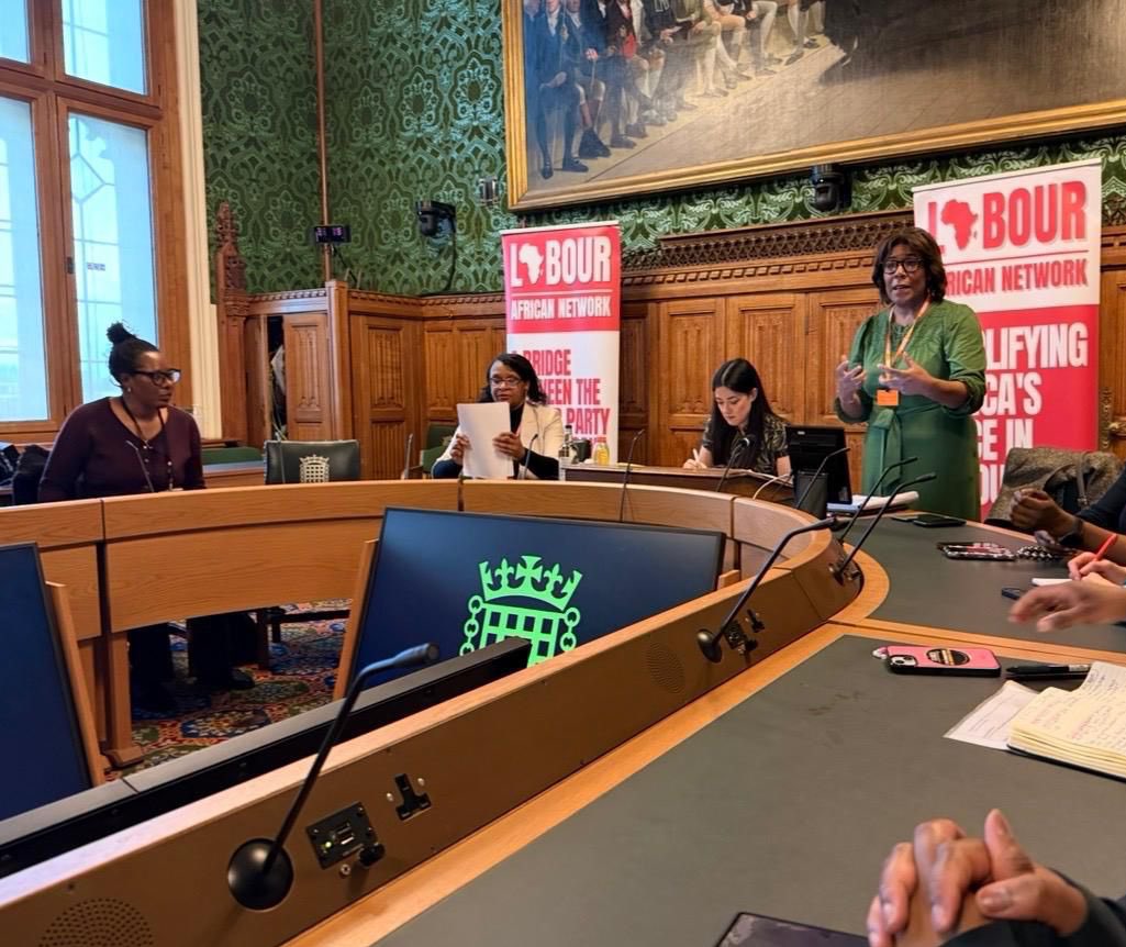 Labour_african's tweet photo. A powerful discussion this week at the @LabourAfricanN International Women’s Day Parliamentary Roundtable in Westminster.

Thank you to @SarahChampionMP ,Chair of the Women & Equalities Select Committee, for expertly chairing, and to all MPs and participants who joined us.

We explored the lived experiences of Black women in the workplace, the intersection of race and gender, and what more employers, government, unions and society must do to deliver real equality.

Next steps: LAN will be writing to the TUC General Secretary and Ministers highlighting the issues raised and the call to action.

Thank you to Community Union for supporting the post-event dinner.

#IWD2026 #WomenInWork #Equality
