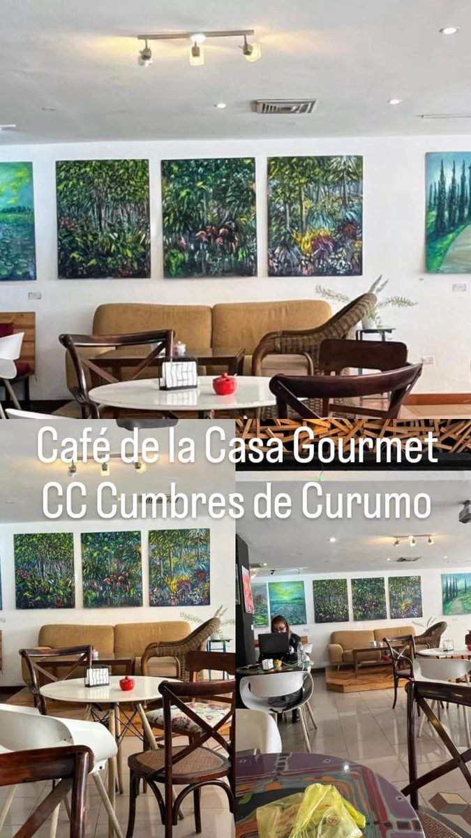 LOS INVITO 👇👇👇👇👇
Disfruten 15 de mis trabajos 
Óleos 100 x 80 cm y si desean pueden degustar un excelente café ☕️