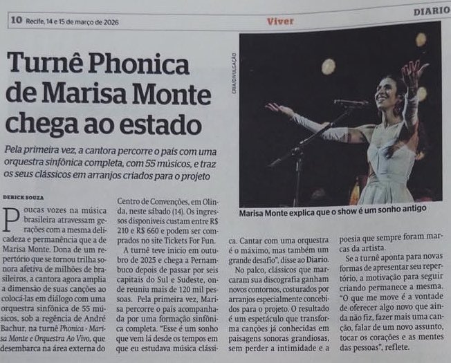 “O que me move é a vontade de oferecer algo novo que ainda não fiz, fazer mais uma canção, falar de um novo assunto, tocar os corações e as mentes das pessoas”, Marisa Monte reflete. “É uma missão linda de vida se conectar com as pessoas através da arte, da música e da poesia”.