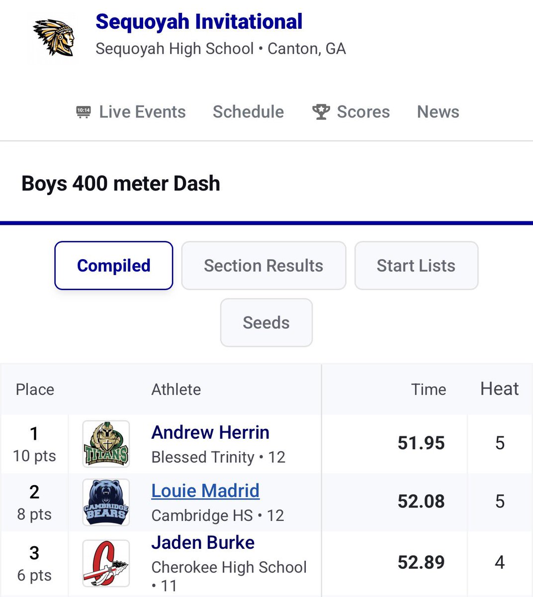 Blessed Trinity Track & Field tweet media