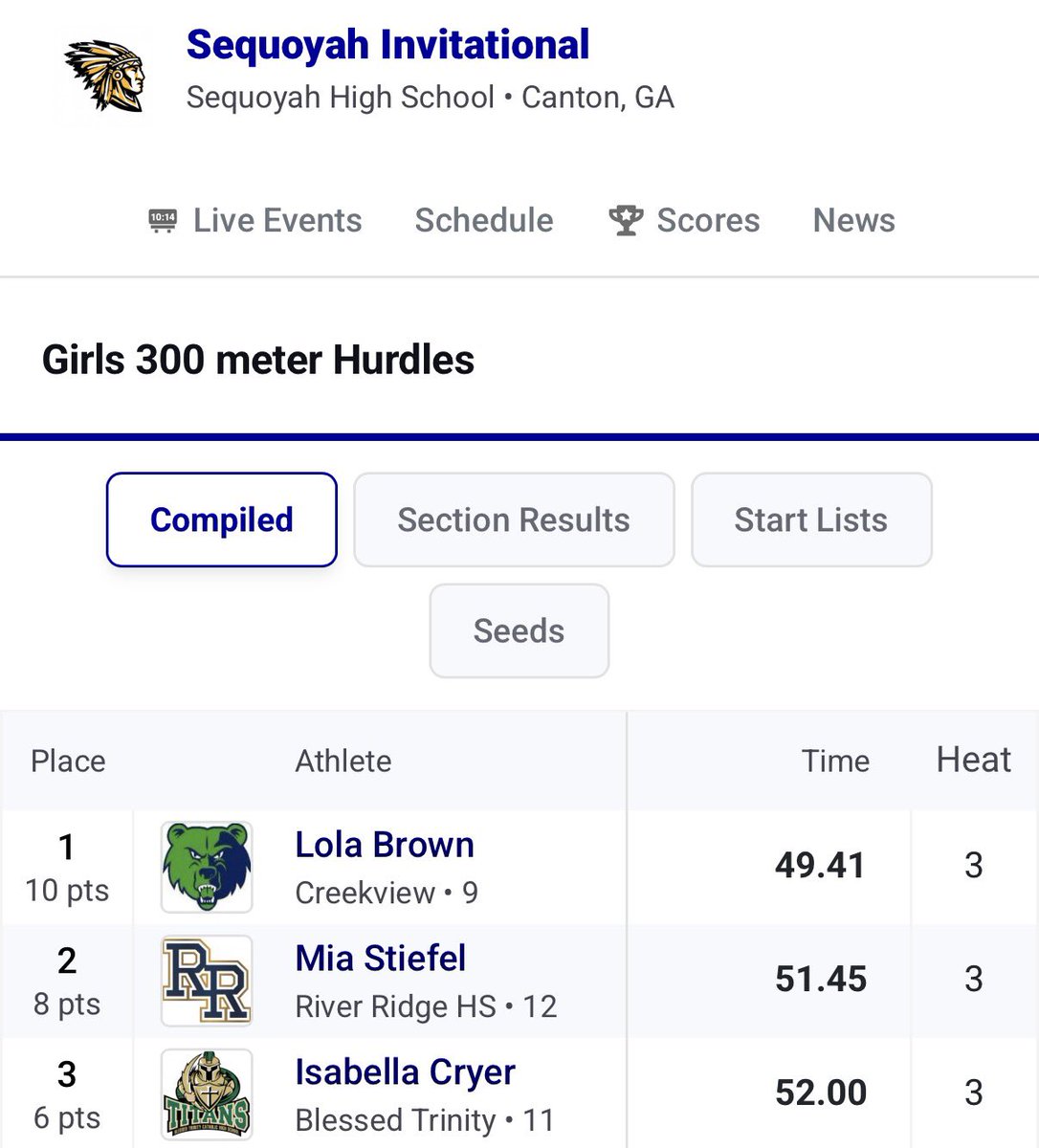 Blessed Trinity Track & Field tweet media