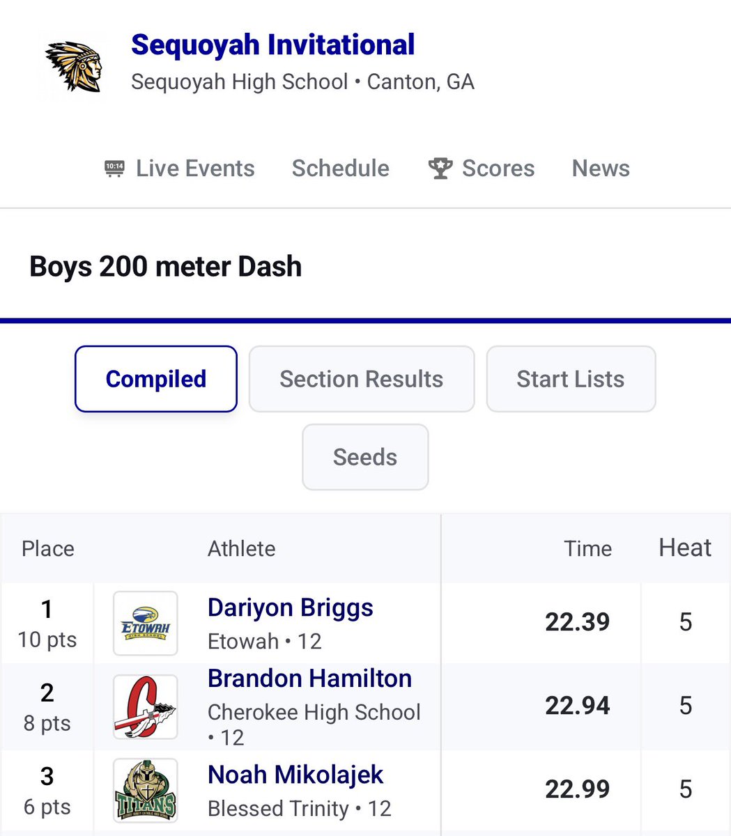 Blessed Trinity Track & Field tweet media