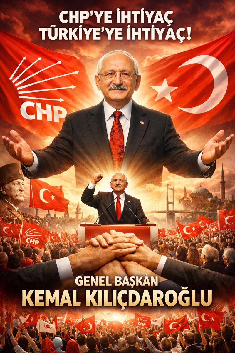 Tek Lider Kemal Kılıçdaroğlu...
....ARINACAĞIZ...
Hakk'ın Hukuk'un Adalet'in Her Daim Savunucusuyuz 
<a href="/kilicdarogluk/">Kemal Kılıçdaroğlu</a> <a href="/herkesicinCHP/">CHP 🇹🇷</a>