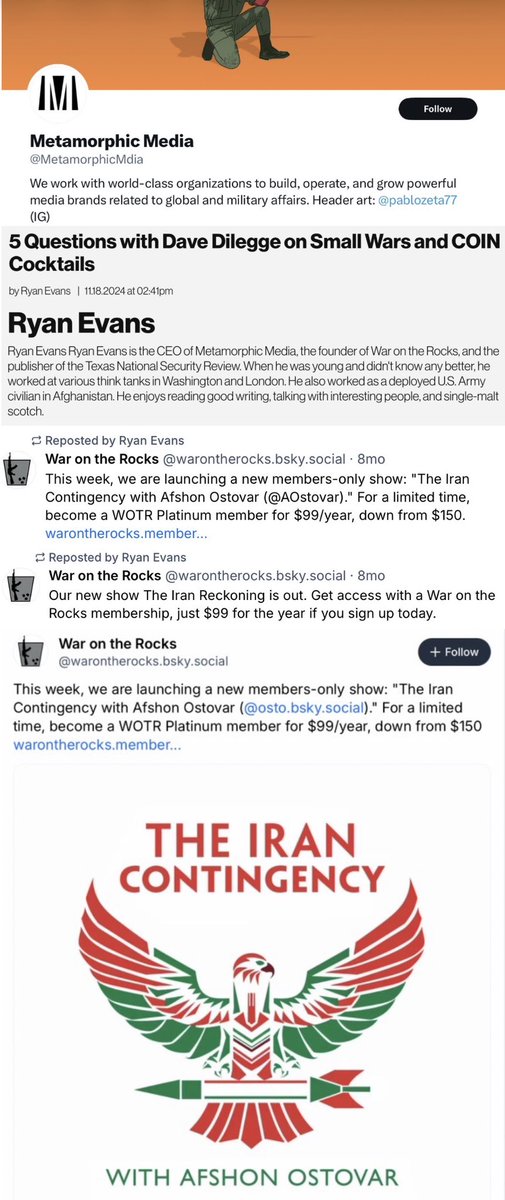 JamesHartline's tweet photo. @DataRepublican @SKDoubleDub33 @CynicalPublius Last call for call for alcohol at the War on the Rocks doxxing cocktail party. This is part 2 in many parts I will be posting. And I'm just getting started. https://t.co/vYIPWmbR0Z
