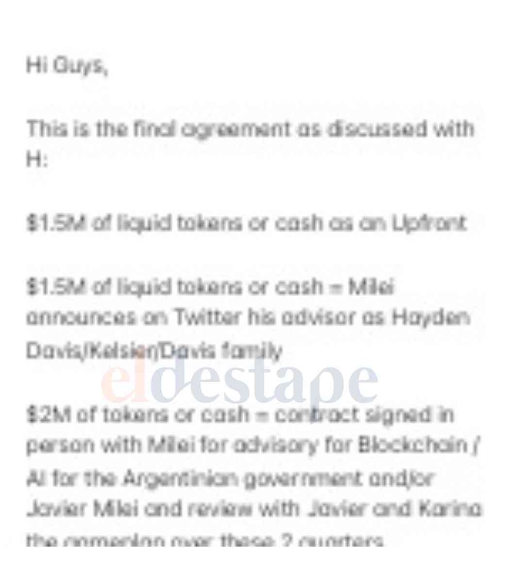 Exclusivo: un documento recuperado del celular de Novelli revela un pacto de 5 millones de dólares por el apoyo de Milei a Libra

Escribimos con <a href="/Franco_Mizrahi/">Franco Mizrahi</a> en <a href="/eldestapeweb/">El Destape</a>

👇👇👇👇
eldestapeweb.com/politica/javie…