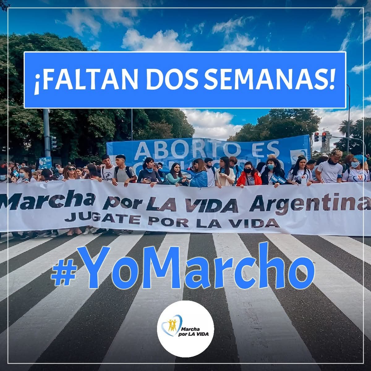 FALTAN SOLO DOS SEMANAS!! 
#PorLaVidaSiempre
#YoMarcho #28M