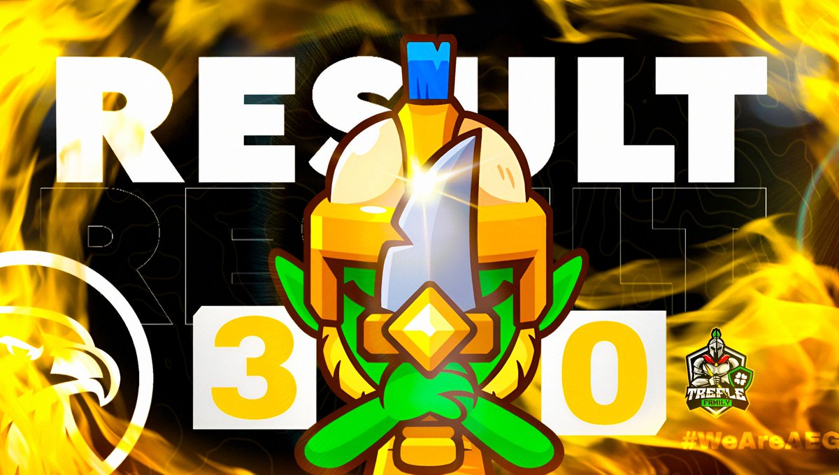 AEGeSports_1's tweet image. #ClashRoyale • #Resultados 📊

¡Ggs, muy buen partido! 🤓

🆚️ • @FamilyTrefle
🏆 • @PrimeraClashLg
📊 • 3-0 ✅️
⭐ • @TrainerMonzon 🐐

#WeAreAEG #AlwaysAEG 🦅