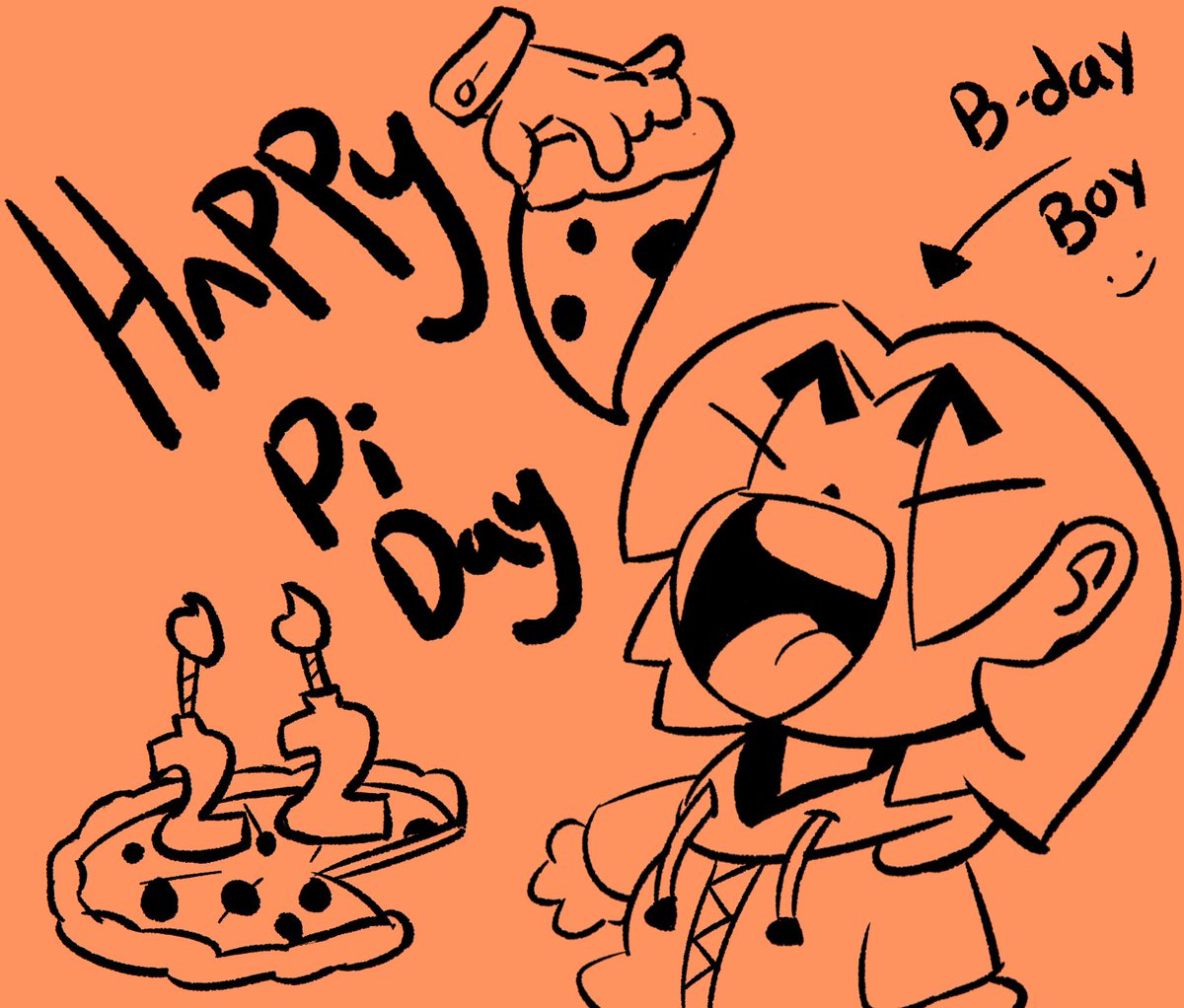 ToastPj's tweet photo. Really quick sticky-note sketch before i go out to eat some pizza for my bday :) https://t.co/tF1W6D343M