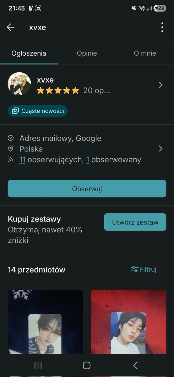 Talim896's tweet image. Ostrzegam przed xvxe na vinted, sprzedaje same podróbki kart nie oznaczając tego (napisałam jej o tym to nawet nie odczytała). Teraz widze że sprzedała podróbkę kotkowego Felixa, współczuję tej osobie🥲

#dwayor #vinted #fakephotocards #straykids