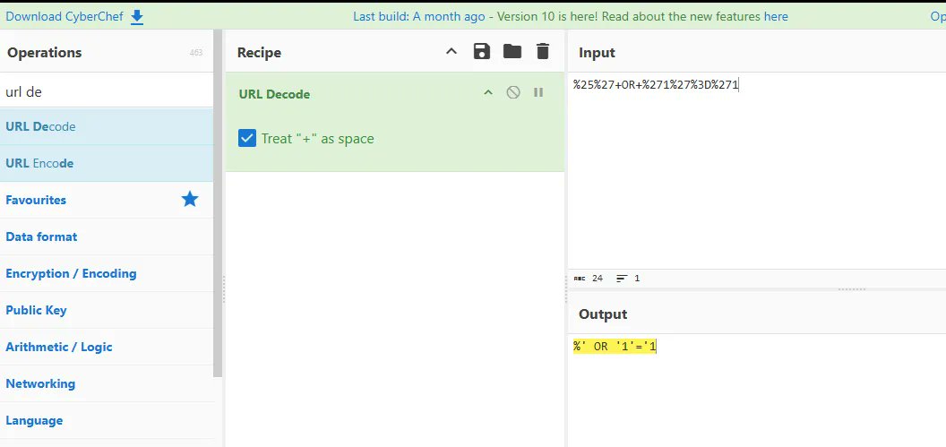 cybersploit9's tweet image. Day 67 of #100DaysOfCybersecurity: Deep dive into Traffic Analysis &amp;amp; Payload Decoding! 🕵️‍♂️

Today's breakdown: 🔹 Used #Wireshark to flag brute-force attempts (Hydra) and automated scans (sqlmap). 🔹 Decoded hidden SQLi payloads using #CyberChef