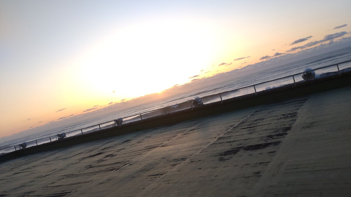 大洗の夜明けです 