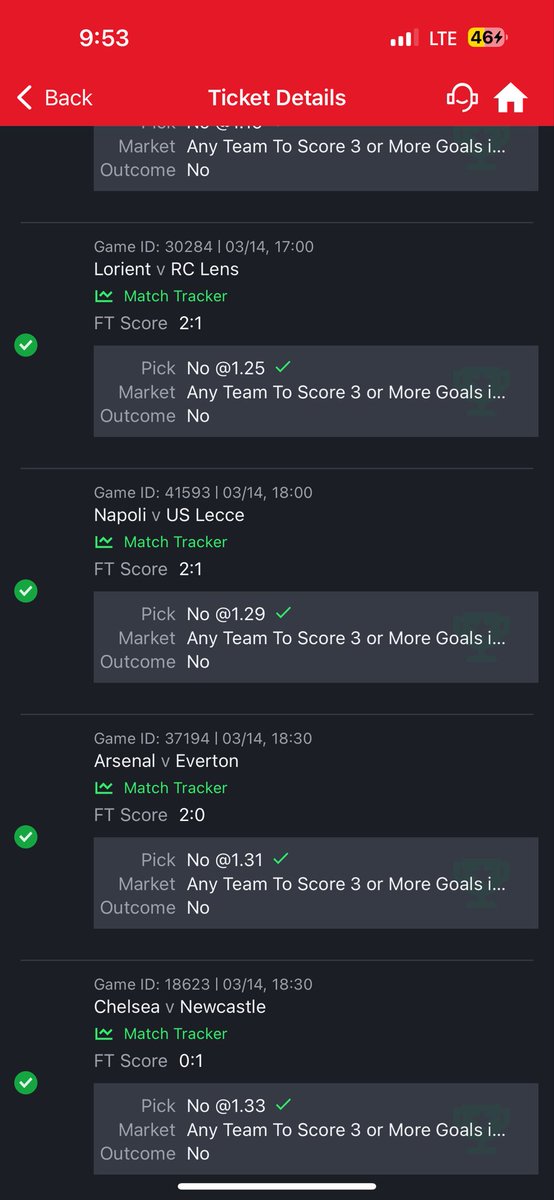 1 ruined 700 odds
