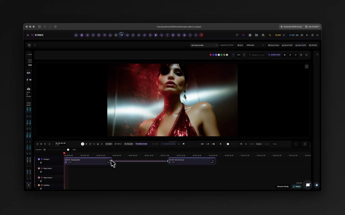 Bridge mode timeline UI