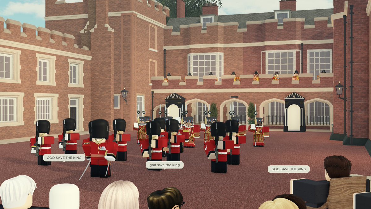 roblox_royal's tweet photo. 📜 The first formal proclamation of His Majesty occurred immediately after at Friary Court at St James. https://t.co/UYJmXYegrk