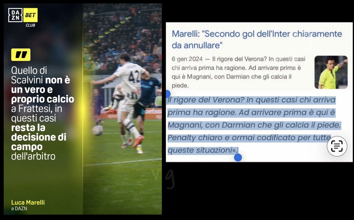 vicio_91's tweet photo. @DAZN_IT  ma quante persone é questo @LucaMarelli72 ? Che cambia opinione in base a come tira il vento! 
@DAZN_IT  uno che cambia opinione così sarebbe da licenziare subito e assumerò qualcuno di competente e che obiettivo! #interatalanta https://t.co/aDaIgXcf1w
