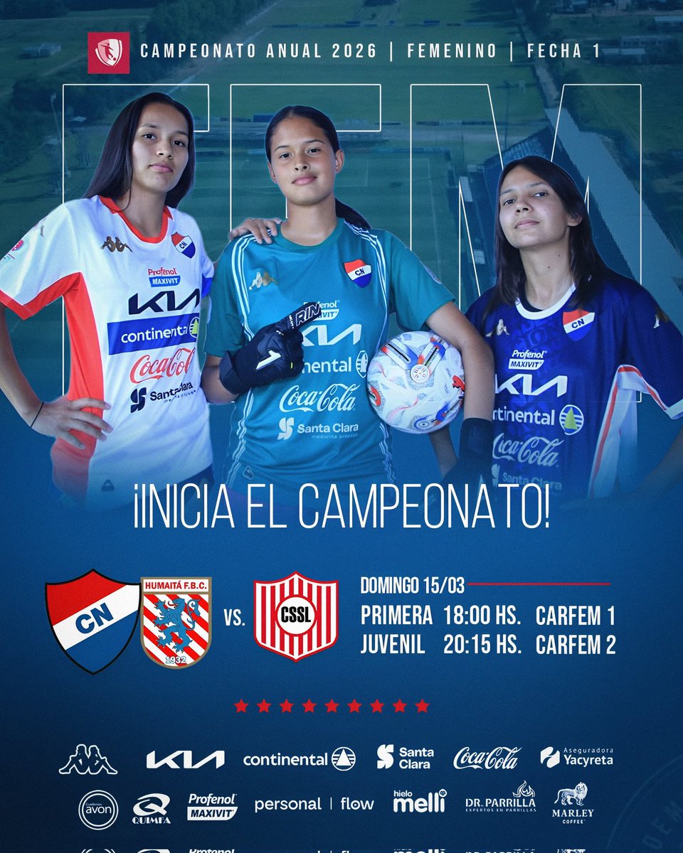 NacHumaFem's tweet photo. 📍𝗖𝗮𝗺𝗽𝗲𝗼𝗻𝗮𝘁𝗼 𝗔𝗻𝘂𝗮𝗹 𝗙𝗘𝗠 ❤️🤍💙

𝗙𝗲𝗰𝗵𝗮 1

#𝗡𝗔𝗖𝗜𝗢𝗡𝗔𝗟𝗛𝗨𝗠𝗔𝗜𝗧𝗔 🆚️ Sp. San Lorenzo

#𝗩𝗮𝗺𝗼𝘀𝗖𝗵𝗶𝗰𝗮𝘀🙌🏻 https://t.co/OIEpUs9FyG