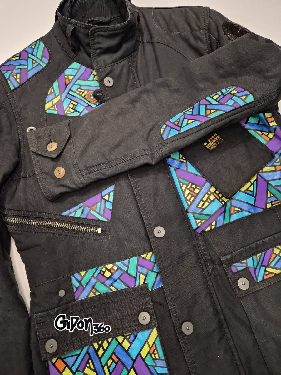Gidon360's tweet photo. G-Star RAW Jacket custom-made 
This item has been revamped, redesigned and crafted by @Gidon360 

#gstarjacket #gstarraw #gstar #gidon360o #gidon360 https://t.co/l7GZTEC3dr