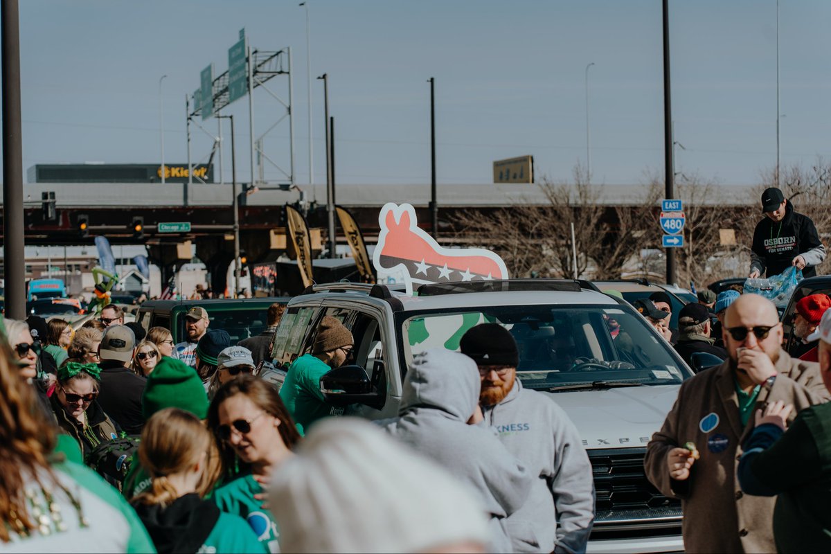 brycejohnson_1's tweet photo. The @NebraskaDems were out in “full force” at today’s parade with a car borrowed from @ZohranKMamdani. The extreme policies they promote may play in New York, but they’re out of touch with Nebraskans. https://t.co/ecvFJstf9A