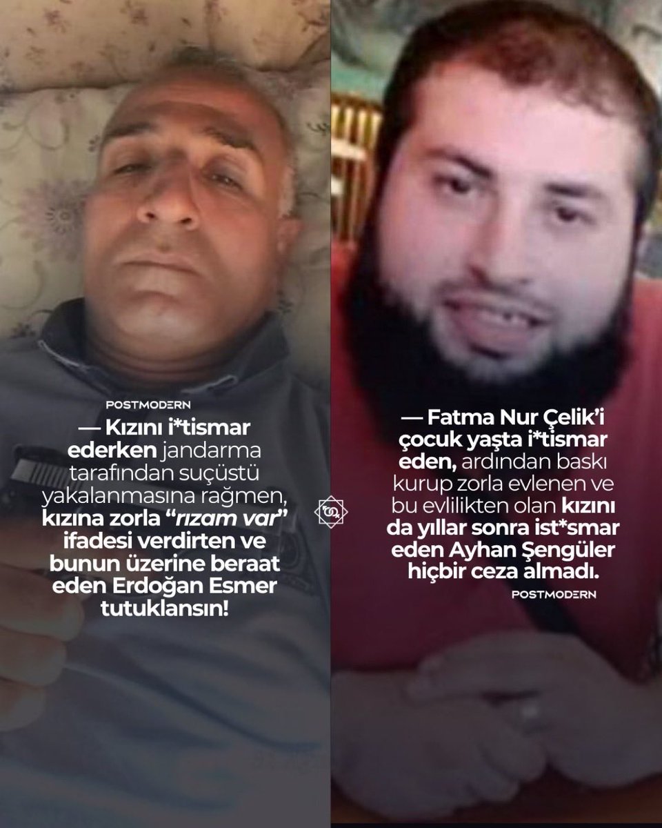 bezdim_yeminle's tweet photo. Bu iki çocuk istismarcısı neden dışarıda? 

Mitinglerde yada grevlerde haklarını arayan vatandaş olsa ters kelepçeyle atarsınız ama içeri! 
#AyhanŞengülerTutuklansın
#ErdoğanEsmerTutuklansın https://t.co/pYSjrYDFg4