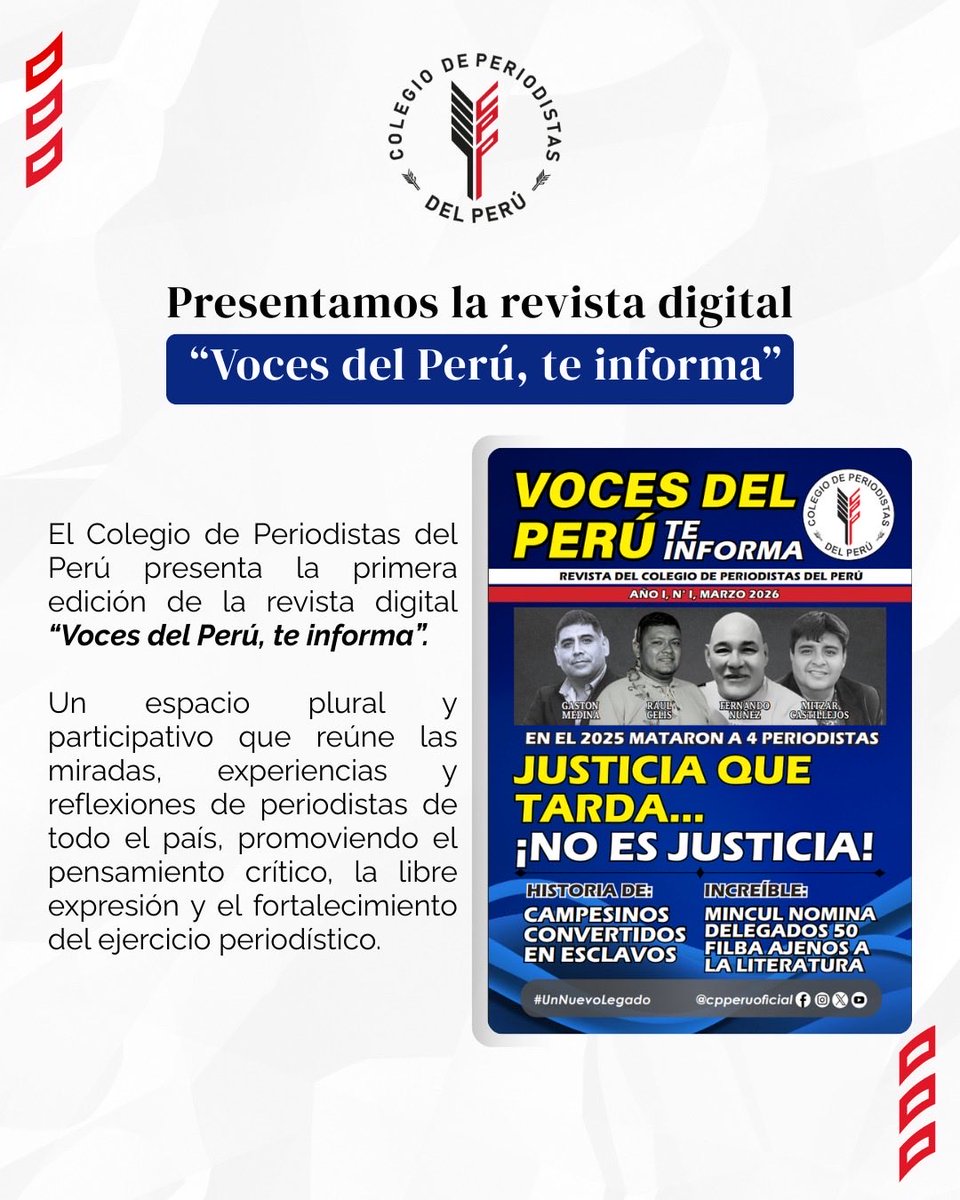 Colegio de Periodistas del Perú tweet media