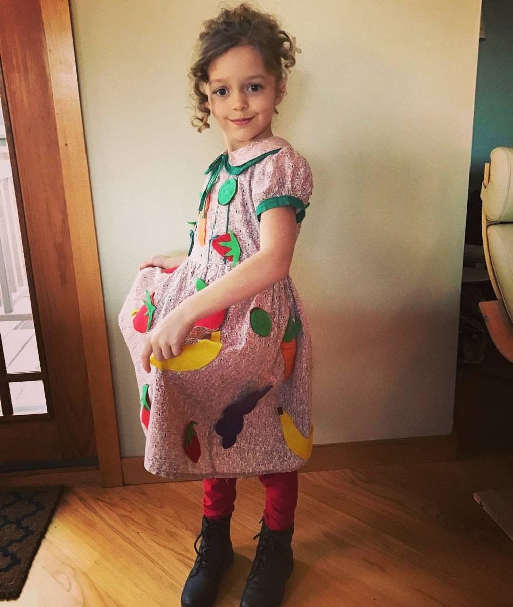kimmmiller's tweet photo. @garonnevik This one is 16 now but I’ve always loved her Miss Frizzle look🧡 Please post a pic of yours! https://t.co/EDjCboFE3o
