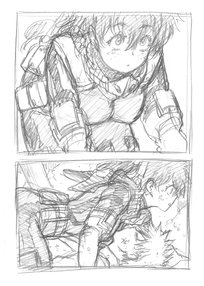 ラフ描き、💥🥦(♀)
再掲

年下💥年上🥦
プロヒだったり学生だったり… 