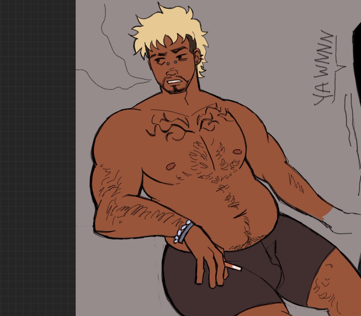 Slim_Lailie's tweet image. People liked it when I drew him shirtless so… #breakingbad #Brba #ocXcanon