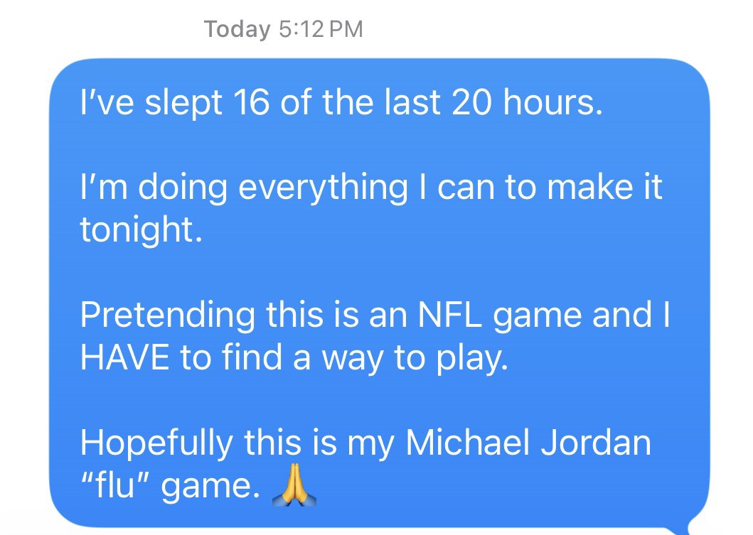 Never missed a game due to injury in my career. 💪 