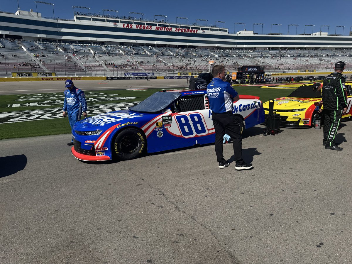#NASCAROReilly // Grilla de salida para la fecha 5 de la temporada 2026 en el óvalo de Las Vegas Motor Speedway.