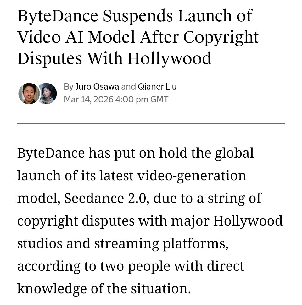 Copyright dispute headline