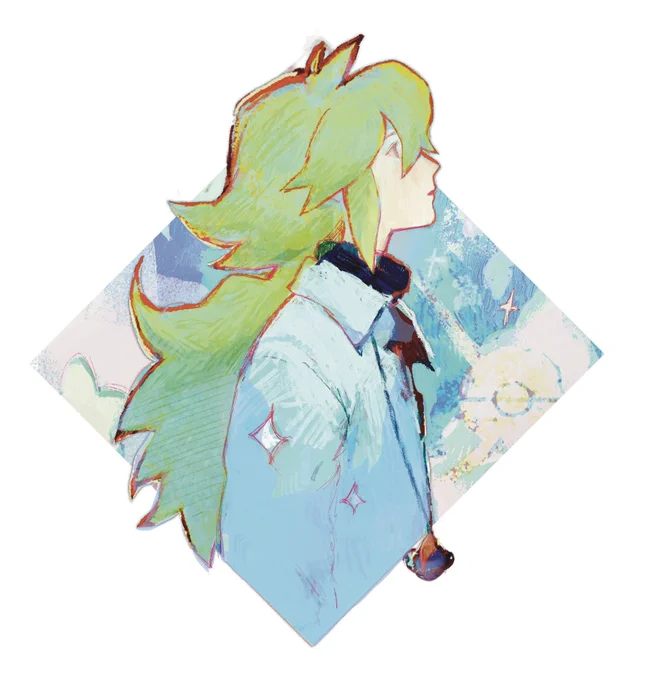 Happy birthday N, my sweet sweet boy this is merch art, excuse the odd format hahah :') #harmoNiart