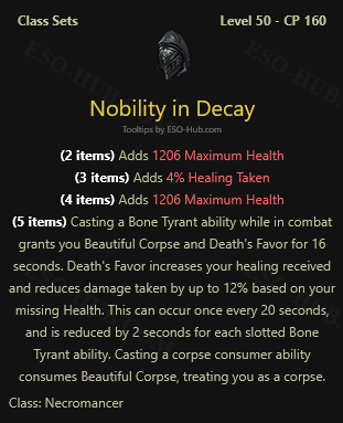 Qraehe's tweet photo. Nobility in Decay outclassed by an unupgraded skill...... think it needs something more. You need to slot 5 bone tyrant abilities to match bone armor for self use targeting for corpse abilities. https://t.co/7kOIMsy8A1