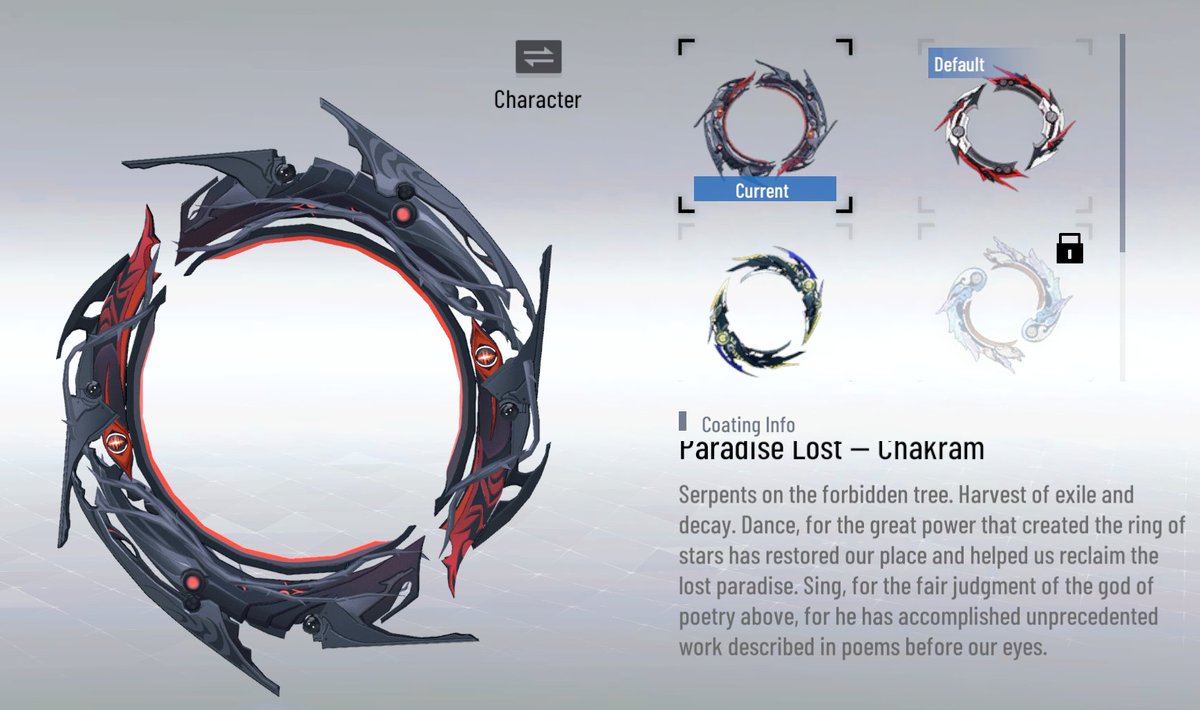 mnonyhc's tweet photo. @innrur Luna's Chakram in PGR https://t.co/Kry3K8wZdE