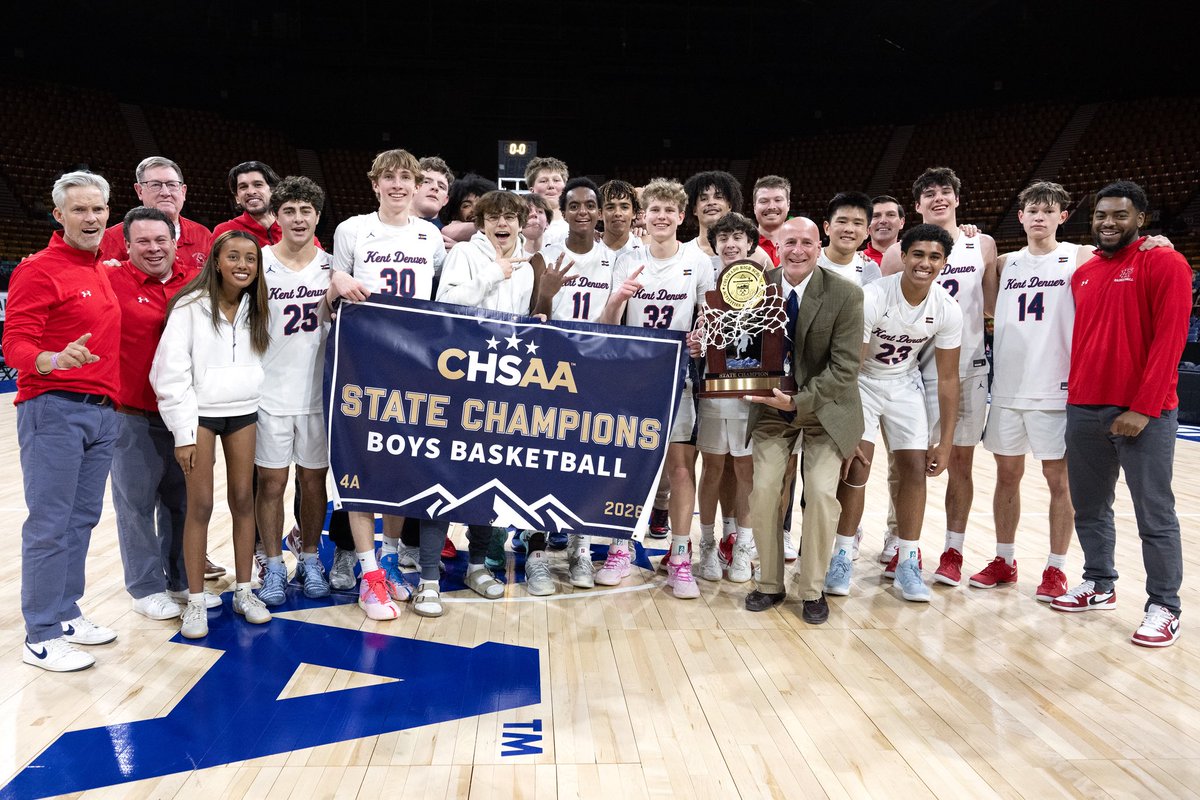 Back 2️⃣ Back 🏆🏆

A dominant season from start to finish. Congratulations to the Kent Denver boys basketball team on capturing its second consecutive 4A state championship today with a 95-81 victory over University! 👏👏

📸: Carol MacKay Photography